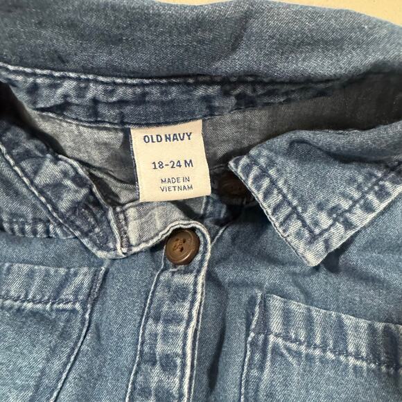 Old Navy Toddler Girl 18-24 M 100% Cotton Long Sleeve Dress - Picture 3 of 5